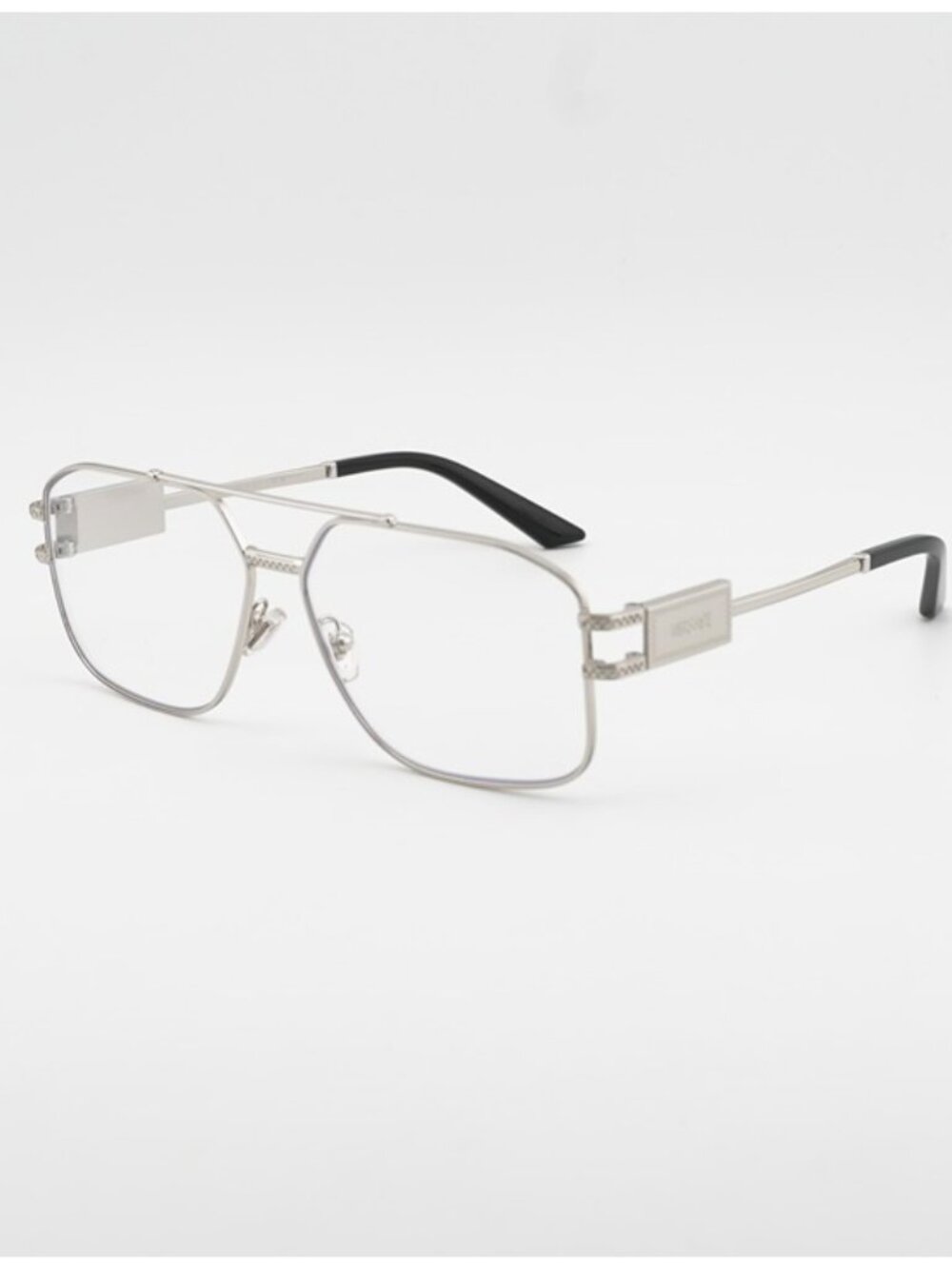 Versace VE1302 1000 Eyeglasses Silver 59mm Aviator Frame